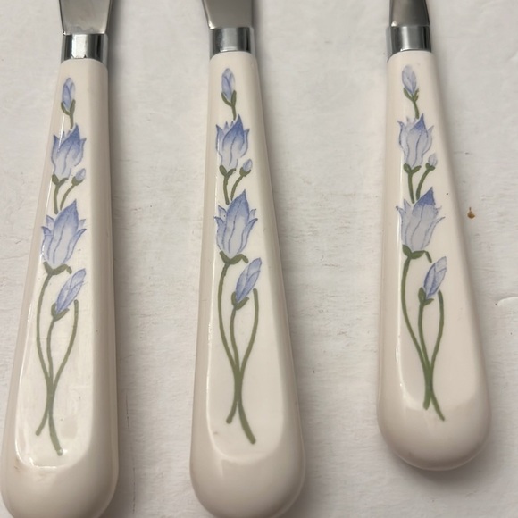 12 Piece Corelle Stainless Steel Flatware Blue Dusk - Picture 2 of 8